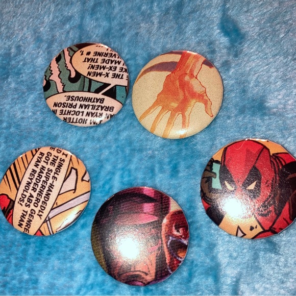 Handmade Marvel pins 5 Pack - Picture 7 of 8